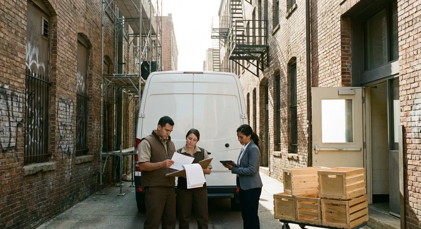 Largo alley delivery access and clearance check