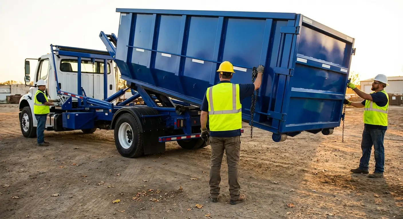 Commercial debris containment dumpster in Largo, FL