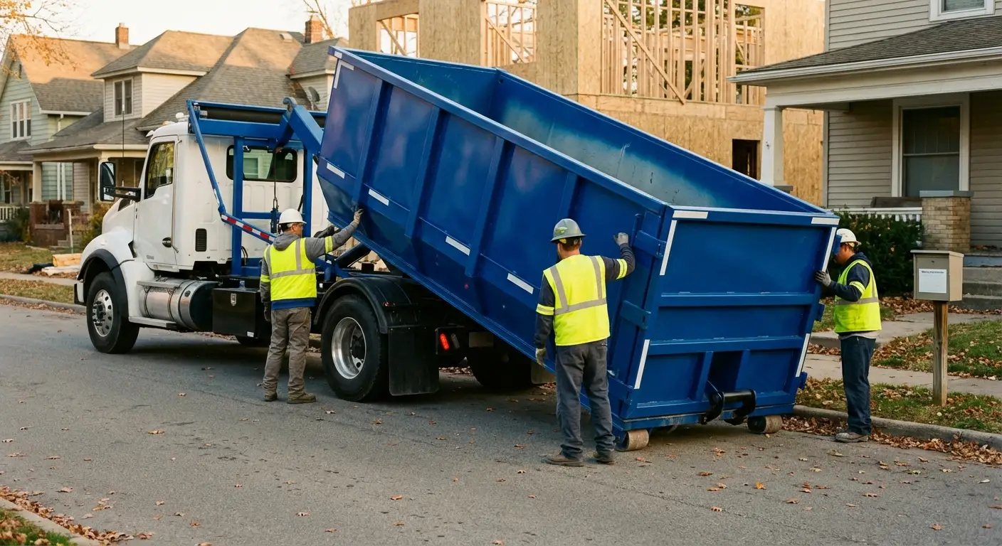 Construction dumpster delivery and waste management in Largo