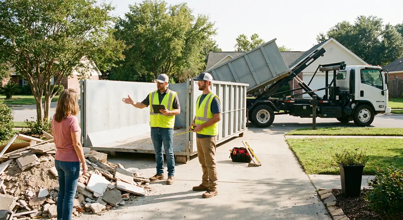 Largo Central Dumpsters dumpster delivery truck