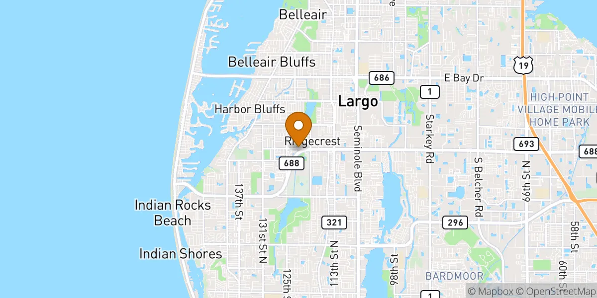 neighborhood map in Largo, FL