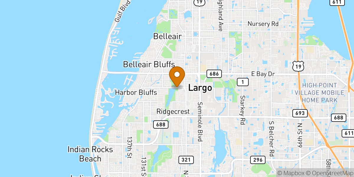 Largo neighborhood map in Largo, FL